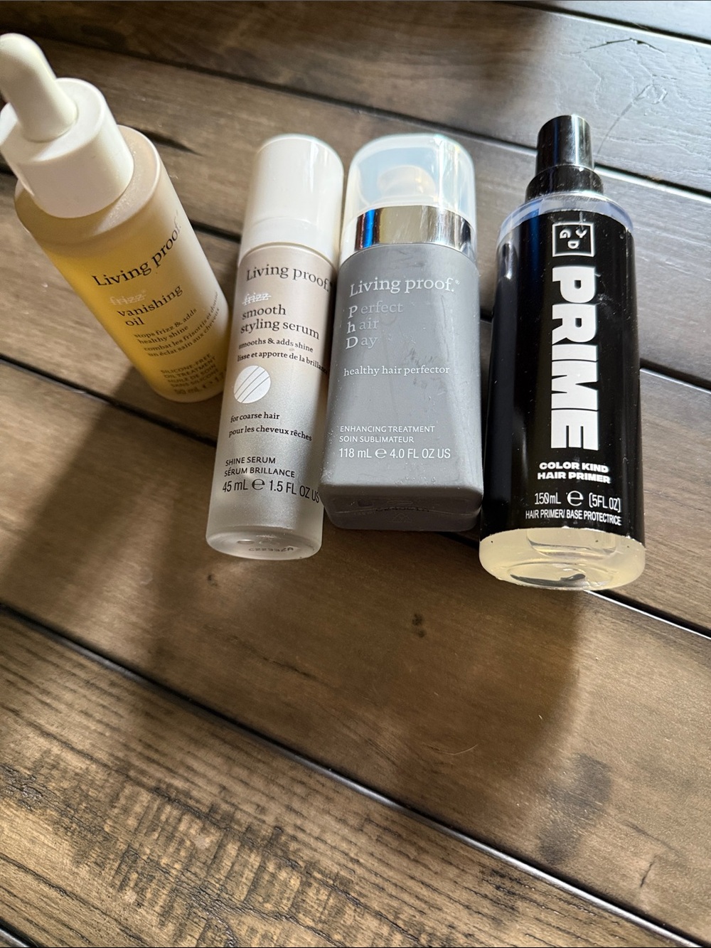 Living Proof & PRIME Hair Care Set - Gray, White, Yellow, Black
